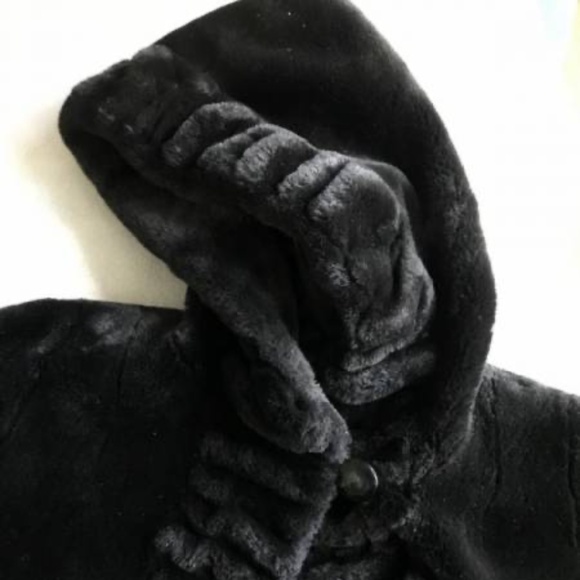Vintage Faux Fur Hooded Coat Size S - Picture 7 of 14